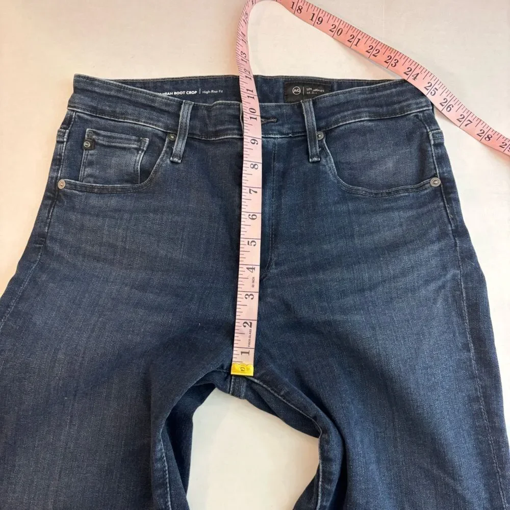 AG Farrah Raw Hem Boot Crop Jeans Size 29 High Rise 27” inseam - Picture 12 of 13